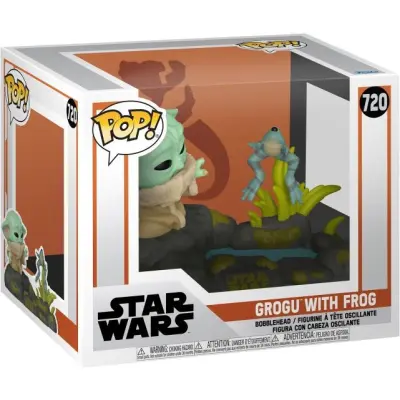Star Wars - The Mandalorian - Grogu with Frog (POP! Deluxe) vinylfigur 720 - Funko Pop! - Funko Shop Europe