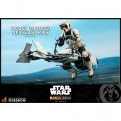 Star Wars The Mandalorian - Scout Trooper & Speeder Bike - 1/6