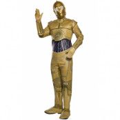 C-3PO Star Wars Maskeraddräkt Vuxen , STANDARD