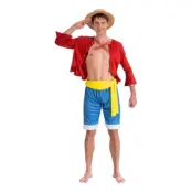 One Piece Luffy™ Maskeraddräkt - X-Large