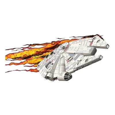 Millennium Falcon 3D Vägglampa