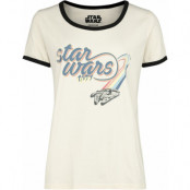 Star Wars - Disney T-shirt - Millenium Falcon Nostalgia - S XL - för Dam - naturfärgad