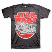 Star Wars Millennium Falcon T-Shirt Mörk Grå