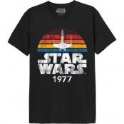 Star Wars - Disney T-shirt - 1977 - Millennium Falcon - S XXL - för Herr - svart