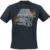 Star Wars - Disney T-shirt - Millenium Falcon - S XXL - för Herr - svart