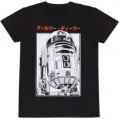 Star Wars - Disney T-shirt - R2D2 Katakana - S XXL - för Herr - svart