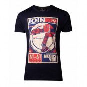 Star Wars AT-AT Poster T-shirt, XXL