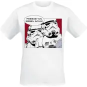 Star Wars - Disney T-shirt - STORMTROOPER REBEL SCUM - M XXL - för Herr - vit