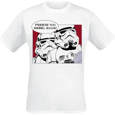 Star Wars - Disney T-shirt - STORMTROOPER REBEL SCUM - M XXL - för Herr - vit