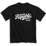 Royal Republic T-shirt - Baseball Logo - S 4XL - för Herr - svart