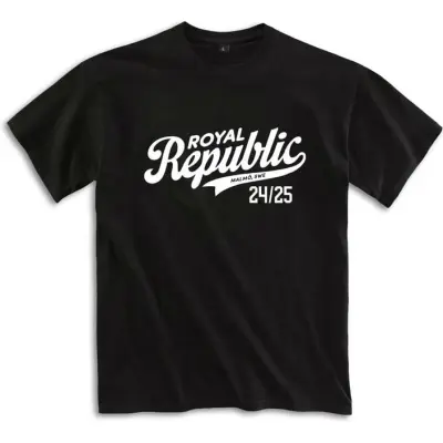 Royal Republic T-shirt - Baseball Logo - S 4XL - för Herr - svart