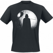 Star Wars - Disney T-shirt - Rogue One - Deathstar Silhouette - S 5XL - för Herr - svart