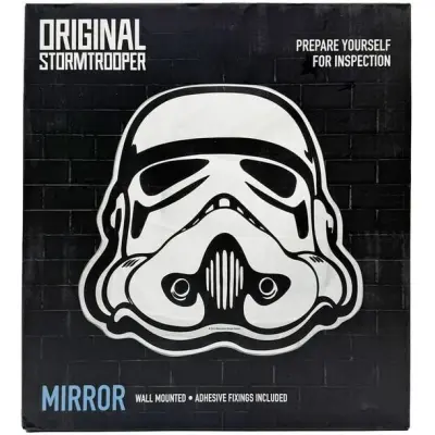 Original Stormtrooper Väggspegel - Wandspiegel - för None - vit/svart
