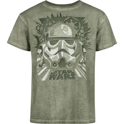 Star Wars - Disney T-shirt - Stormtrooper - S L - för Herr - grön