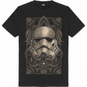 Star Wars - Disney T-shirt - Stormtrooper - Ornaments - S 5XL - för Herr - svart