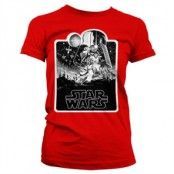 Star Wars Deathstar Poster Girly T-Shirt, T-Shirt