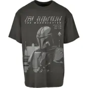 Star Wars - Disney Oversize T-shirt - The Mandalorian - Mando - M XXL - för Herr - grå