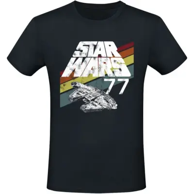 Star Wars - Disney T-shirt - 77 Falcon - S L - för Herr - svart