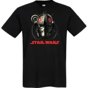 Star Wars - Disney T-shirt - Andor - Tie Avenger Helmet and Logo - S 5XL - för Herr - svart