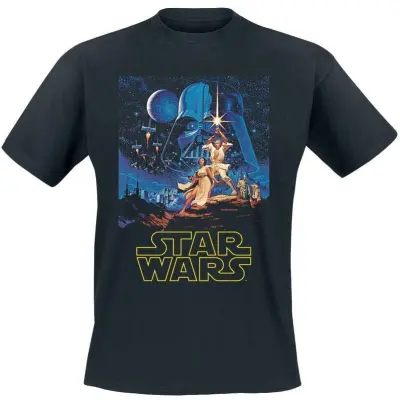 Star Wars - Disney T-shirt - Classic Poster - L XXL - för Herr - svart