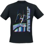 Star Wars - Disney T-shirt - Darth Vader - Glitch - S XXL - för Herr - svart