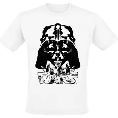 Star Wars - Disney T-shirt - Darth Vader - Inked Helmet - M XXL - för Herr - vit