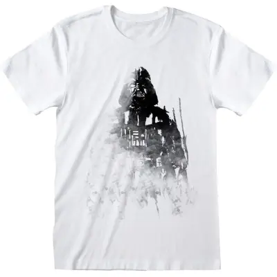 Star Wars - Disney T-shirt - Faded Vader - S XXL - för Herr - vit