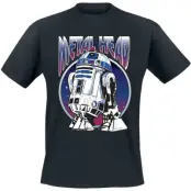 Star Wars - Disney T-shirt - R2-D2 Metal Head - M XXL - för Herr - svart