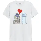 Star Wars - Disney T-shirt - R2D2 Love Trash - M XXL - för Herr - vit