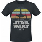 Star Wars - Disney T-shirt - Rainbow Retro - M XXL - för Herr - svart