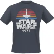 Star Wars - Disney T-shirt - Since 1977 - S 5XL - för Herr - antracit