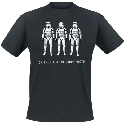 Star Wars - Disney T-shirt - Stormtrooper Ok Smile - M XXL - för Herr - svart