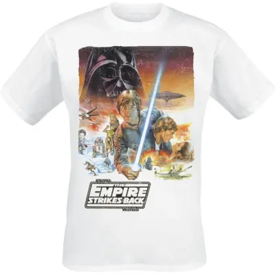 Star Wars - Disney T-shirt - The Empire Strikes Back - S XXL - för Herr - vit