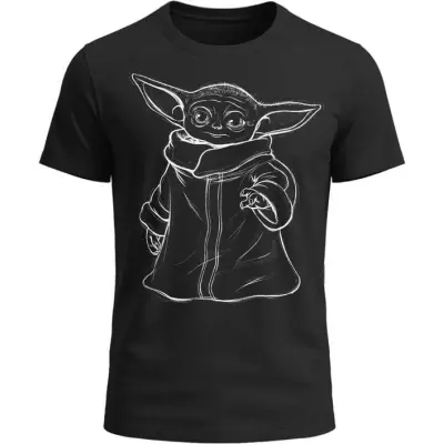 Star Wars - Disney T-shirt - The Madalorian - Grogu - S XXL - för Herr - svart
