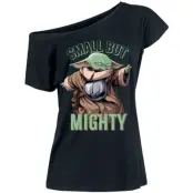 Star Wars - Disney T-shirt - The Mandalorian - Grogu - Small But Mighty - Grogu - S 5XL - för Dam - svart