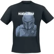 Star Wars - Disney T-shirt - The Mandalorian - Mando Portrait - M XXL - för Herr - svart