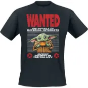 Star Wars - Disney T-shirt - The Mandalorian - Wanted - Grogu - M 5XL - för Herr - svart