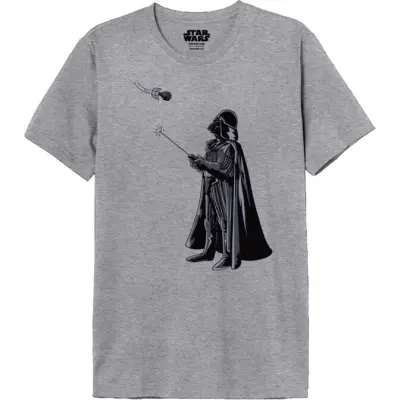 Star Wars - Disney T-shirt - Vader Drone - M XXL - för Herr - gråmelerad