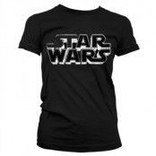 Star Wars Distressed Logo Girly T-Shirt, T-Shirt