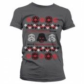 Star Wars Imperials X-Mas Knit Girly T-Shirt, T-Shirt
