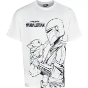 Star Wars Oversize T-shirt - The Mandalorian - I Protect You - M XXL - för Herr - vit