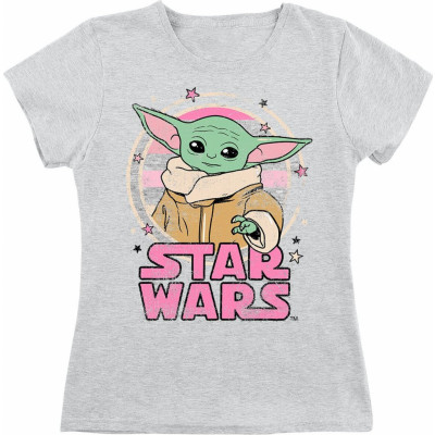 Star Wars - Disney T-shirt - Barn - Starry - Grogu - 116 152 - för barn - ljusgråmelerad
