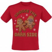 Star Wars T-shirt - Christmas Cookies - M XXL - för Herr - röd