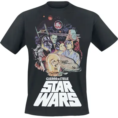 Star Wars T-shirt - Guerra Di Stelle Poster - S XL - för Herr - svart