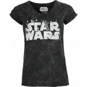 Star Wars T-shirt - Logo - S XL - för Dam - svart