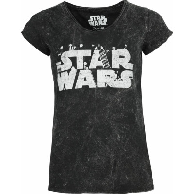 Star Wars T-shirt - Logo - S L - för Dam - svart