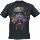 Star Wars T-shirt - Paint Splats Helmet - S L - för Herr - svart