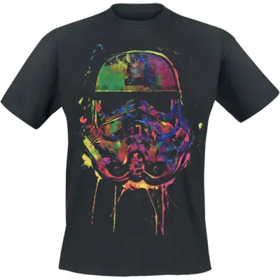 Star Wars T-shirt - Paint Splats Helmet - M - för Herr - svart