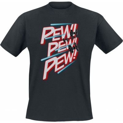 Star Wars - Disney T-shirt - PEW PEW PEW - S 3XL - för Herr - svart