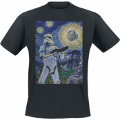 Star Wars T-shirt - Stormy Night - S XL - för Herr - svart